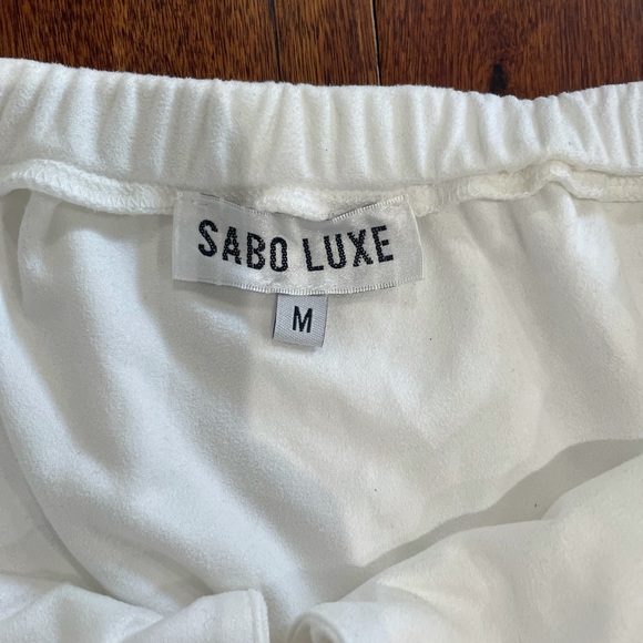 Sabo Luxe White Romper. Size M - Picture 5 of 5